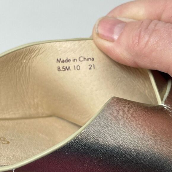 Jack Rogers Gold Silver Espadrille Slotted Sloane Slide Wedge Sandals Size 8.5 - Picture 5 of 6